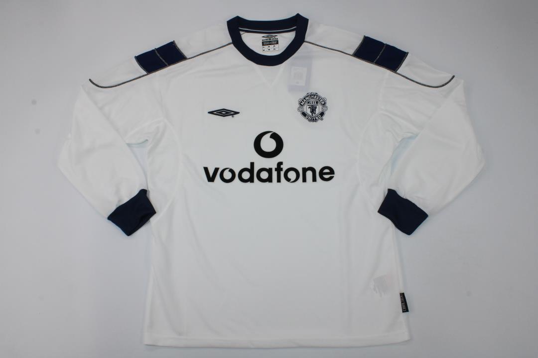 AAA Quality Manchester Utd 99/00 Away White Long Jersey